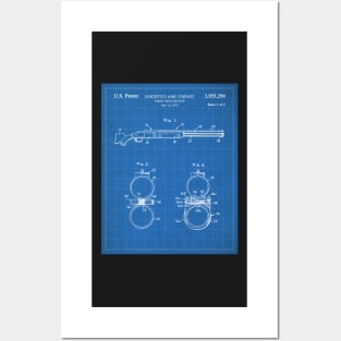 Remington Shotgun Patent - Police Officer Law Enforcement Art - Blueprint Posters and Art